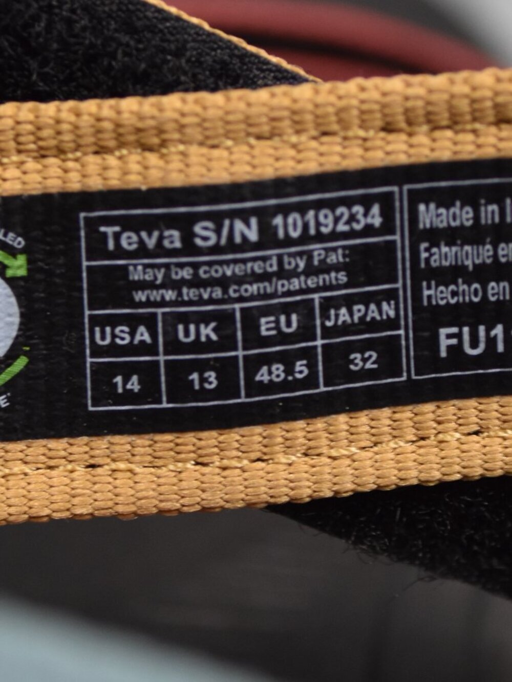 NWOT Teva Hurricane XLT2 Earth Multi Beach Hiking Sport Sandals Men Size 14 - Picture 9 of 10